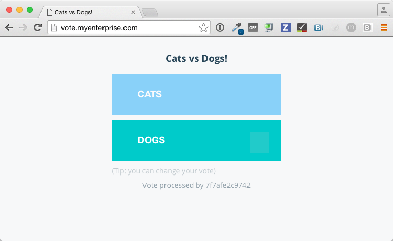 Voting page